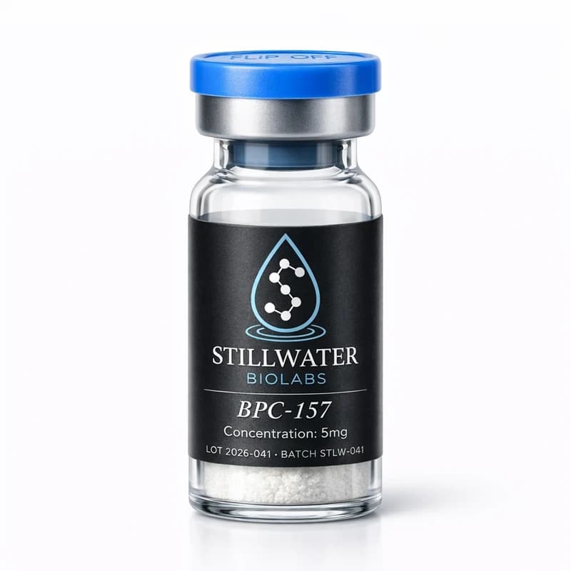 BPC-157 research peptide in lyophilized form